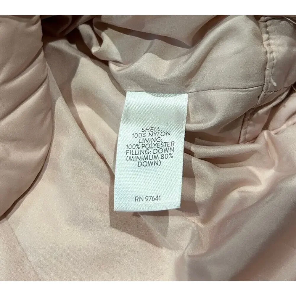J JILL size S ? Down Puffer Vest Full Zip PINK EXCELLENT J24